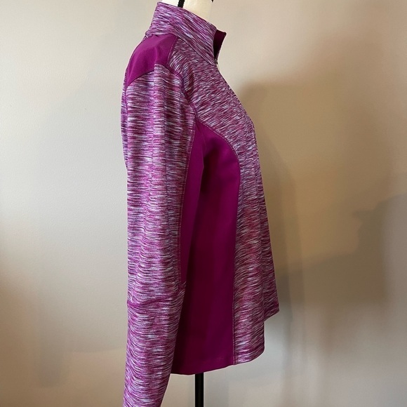 Lands End Sport size Large 14/16 quarter zip with thumb holes and back pocket - Picture 3 of 16